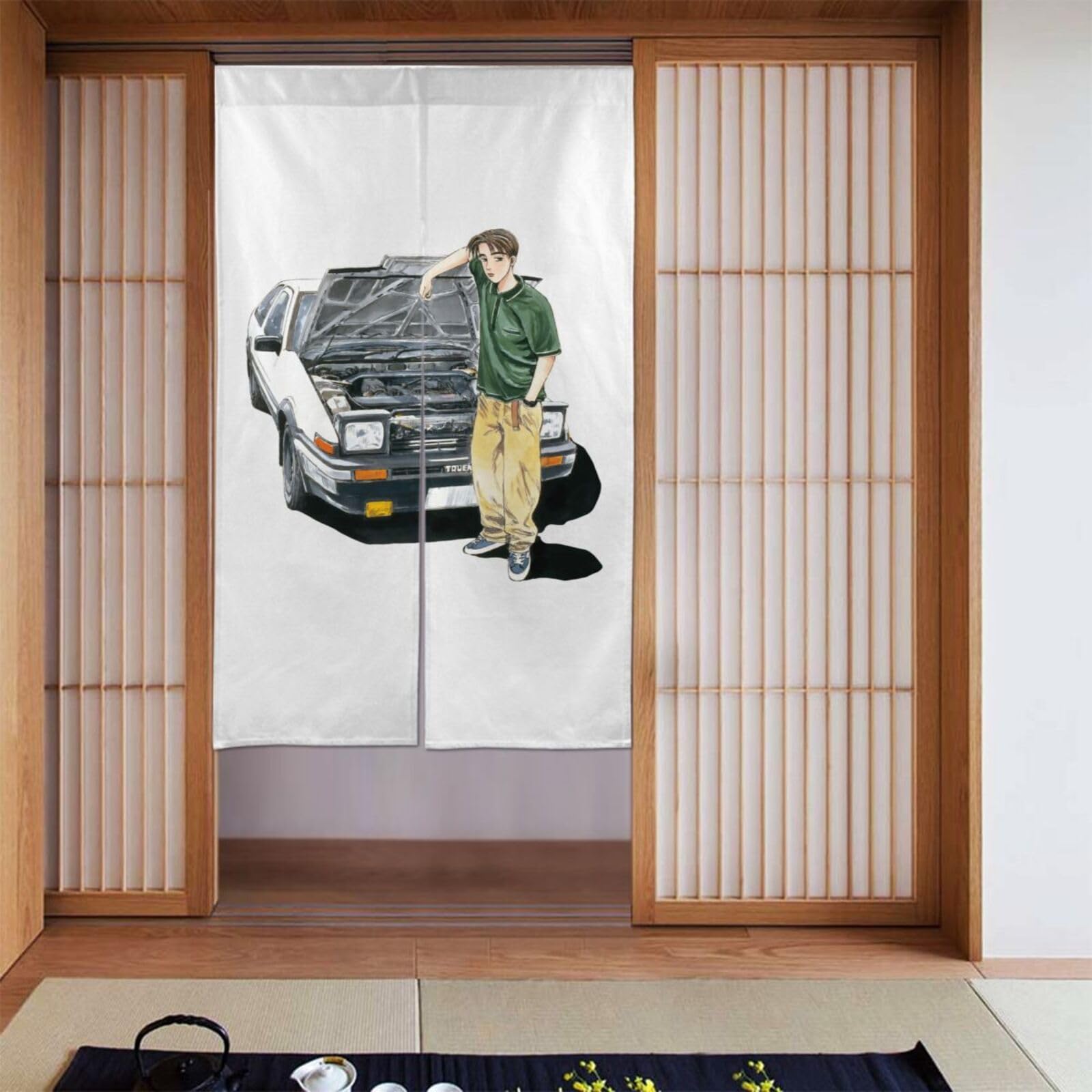 Amazon｜のれん 頭文字d イニシャル D 藤原拓海 間仕切り ドアー